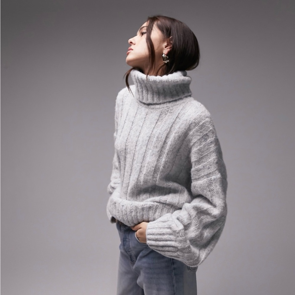Topshop Knit Cowl neck sweater